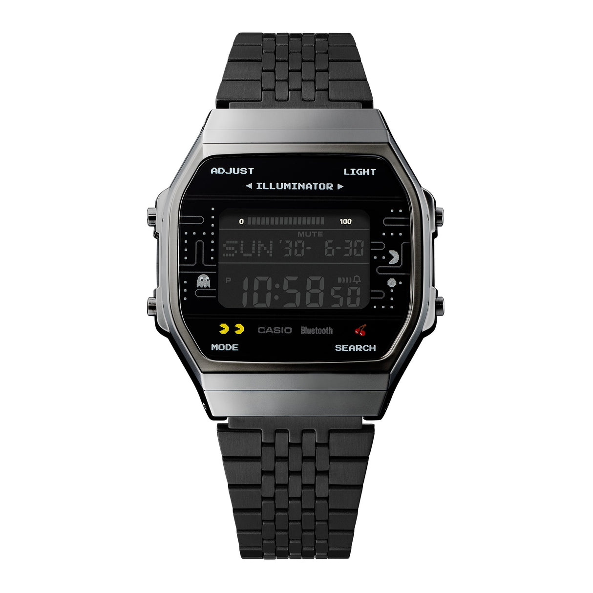 ABL-100WEPC-1B Casio de hombre pulsera de metal Edición Pac-Man con Bluetooth