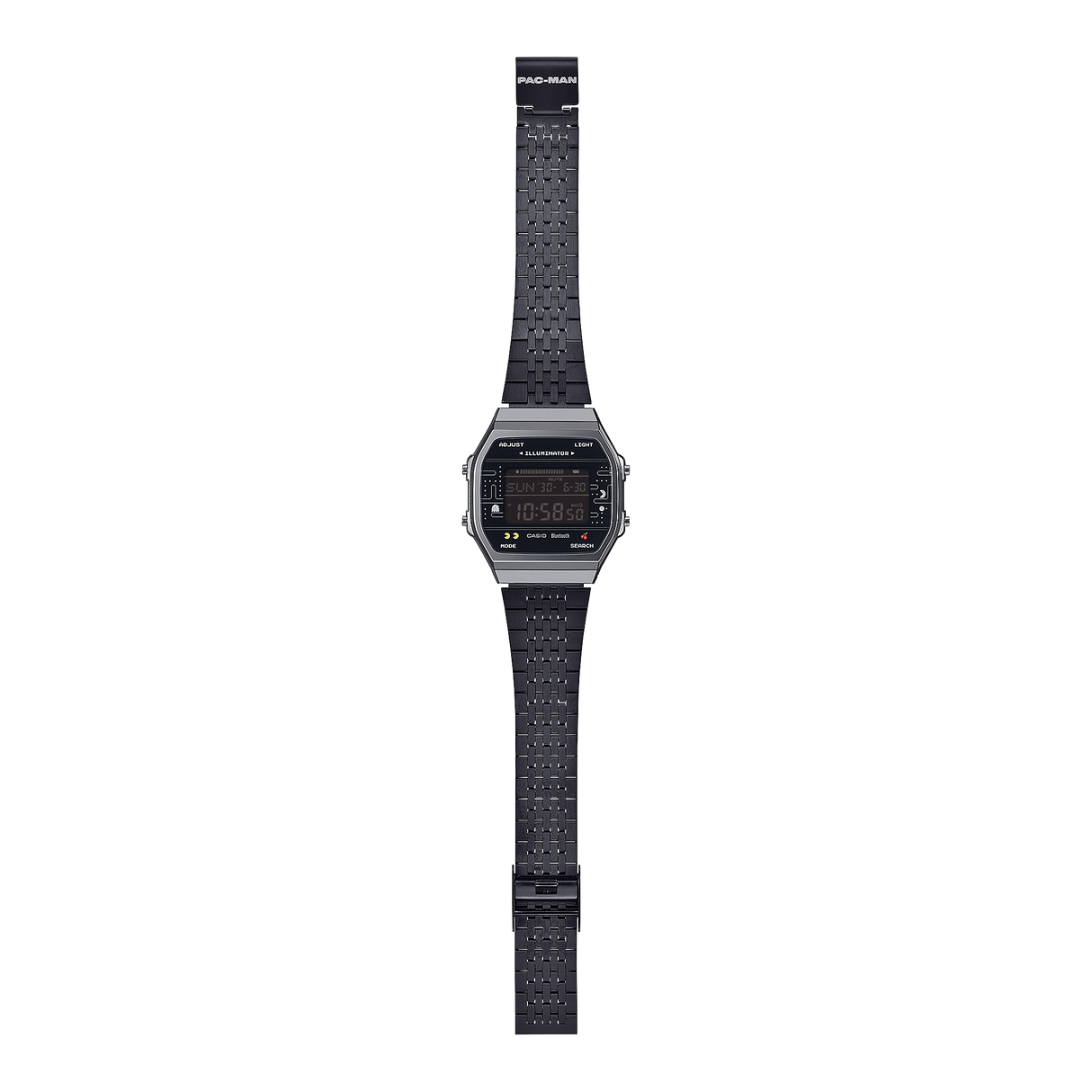 ABL-100WEPC-1B Casio de hombre pulsera de metal Edición Pac-Man con Bluetooth