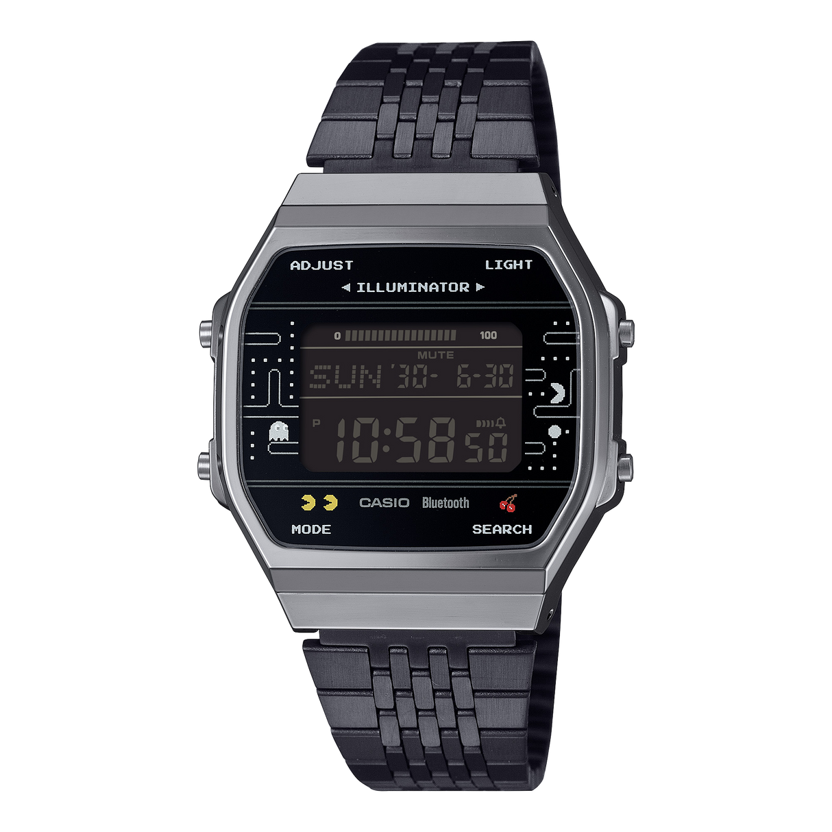 ABL-100WEPC-1B Casio de hombre pulsera de metal Edición Pac-Man con Bluetooth