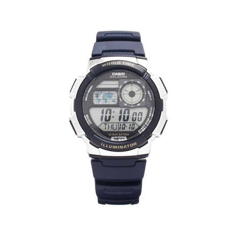 AE-1000W-2AV Reloj Casio para Hombre, Illuminator Hora Mundial 10 Años de Batería