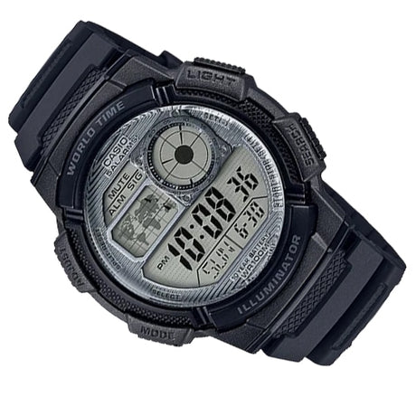 AE-1000W-7AV Reloj Casio para Hombre, Illuminator Hora Mundial 10 Años de Batería