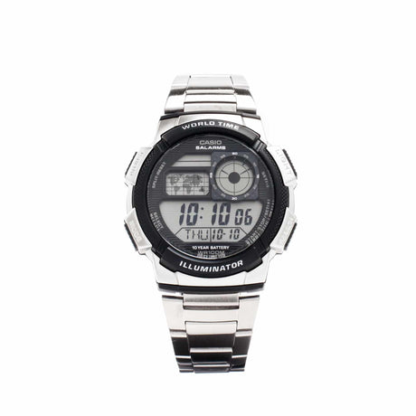 AE-1000WD-1AV Reloj Casio para Hombre, Illuminator Hora Mundial 10 Años de Batería