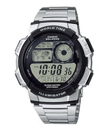 AE-1000WD-1AV Reloj Casio para Hombre, Illuminator Hora Mundial 10 Años de Batería