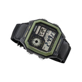 AE-1200WHB-1BV Reloj Casio para Hombre, Illuminator Hora Mundial 10 Años de Batería