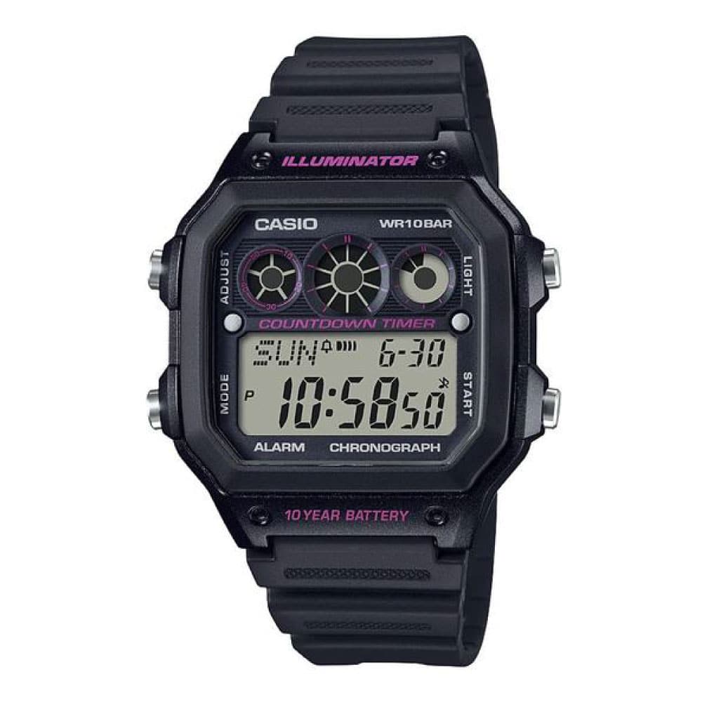 AE-1300WH-1A2V Reloj Casio para Hombre, Illuminator 10 Años de Batería