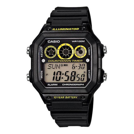 AE-1300WH-1AV Reloj Casio para Hombre, Illuminator 10 Años de Batería