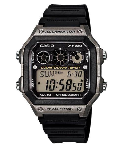 AE-1300WH-8AV Reloj Casio para Hombre, Illuminator 10 Años de Batería