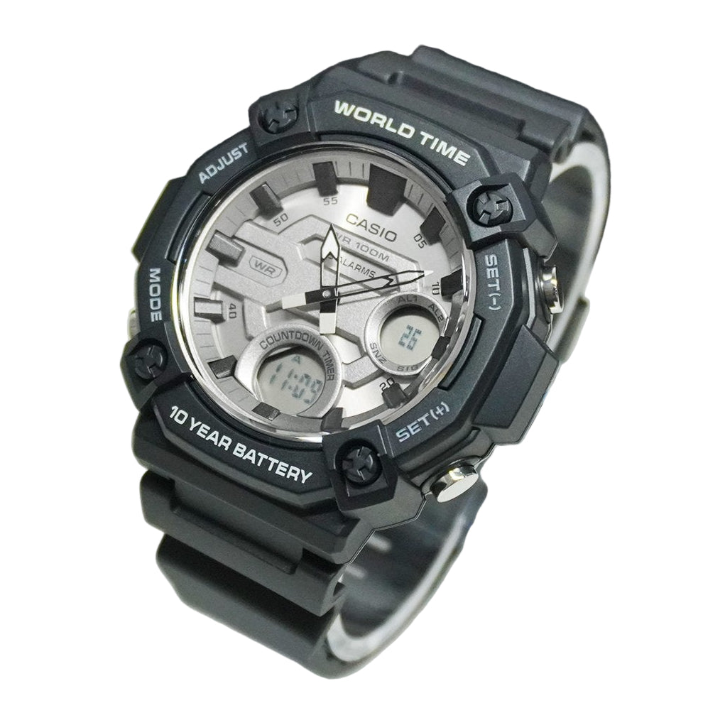 AEQ-120W-7AV Casio de hombre pulsera de resina 10 años de batería