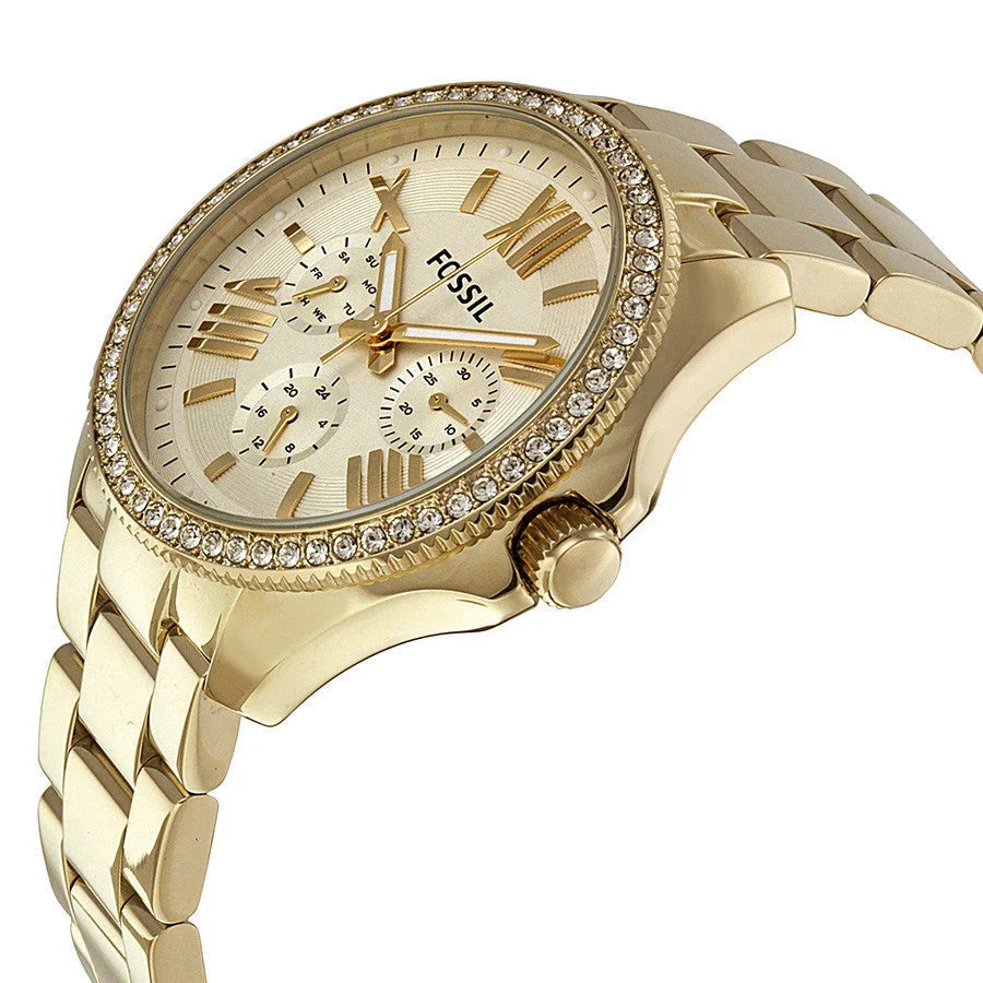AM4482 Reloj Fossil Cecile Champagne de dama pulsera de metal