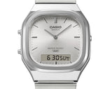 AQ-240E-7A Reloj Casio Vintage unisex banda de metal