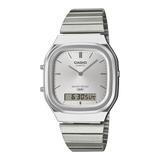 AQ-240E-7A Reloj Casio Vintage unisex banda de metal