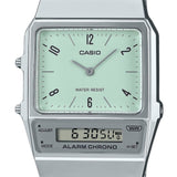 AQ-800E-3A Reloj Casio Vintage Clásico para Hombre y Mujer con Pulsera de Metal y Doble Hora