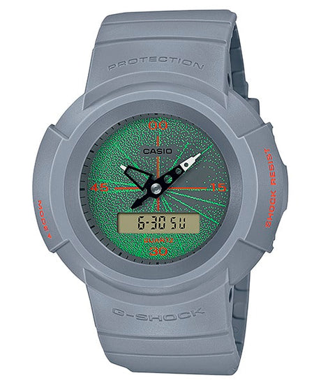 AW-500MNT-8A Reloj G-Shock Doble Hora para Caballero con Correa de Resina