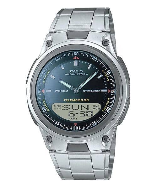 AW-80D-1AV Reloj Casio para Hombre, Illuminator 10 Años de Batería