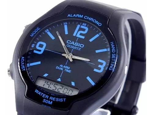 AW-90H-2BV Reloj Casio para Hombre, Alarma Cronómetro