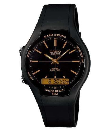 AW-90H-9EV Reloj Casio para Hombre, Alarma Cronómetro