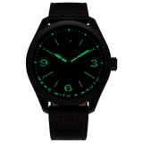 AW0145-02W Citizen Here comes Deadpool Marvel Edition de caballero pulsera de cuero