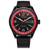 AW0145-02W Citizen Here comes Deadpool Marvel Edition de caballero pulsera de cuero