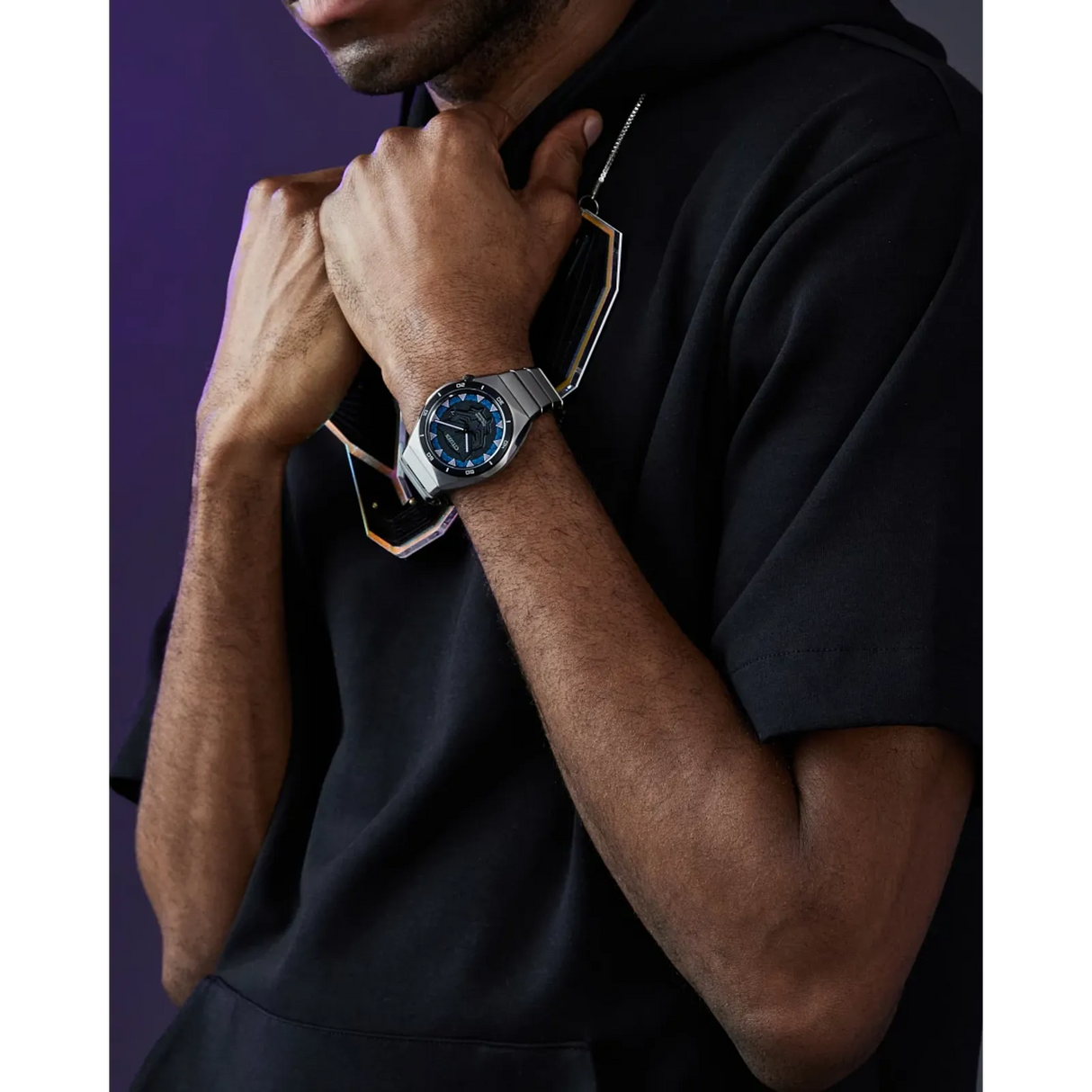 AW1668-50W Citizen Black Panter Marvel Edition de hombre pulsera de acero inoxidable