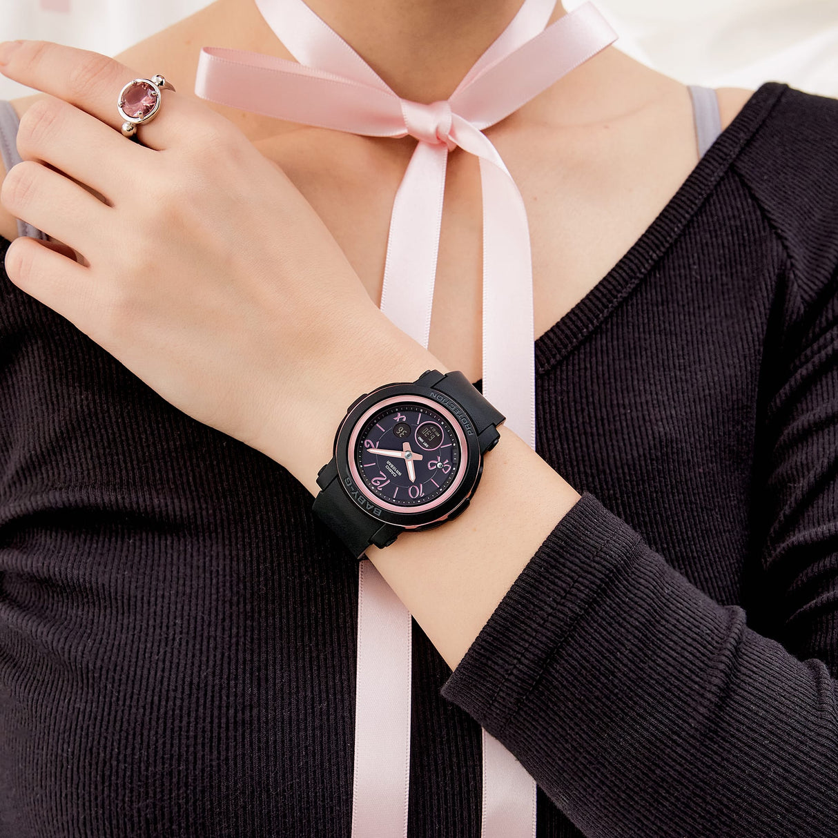 BGA-290RA-1A Reloj Baby-G de dama pulsera de caucho