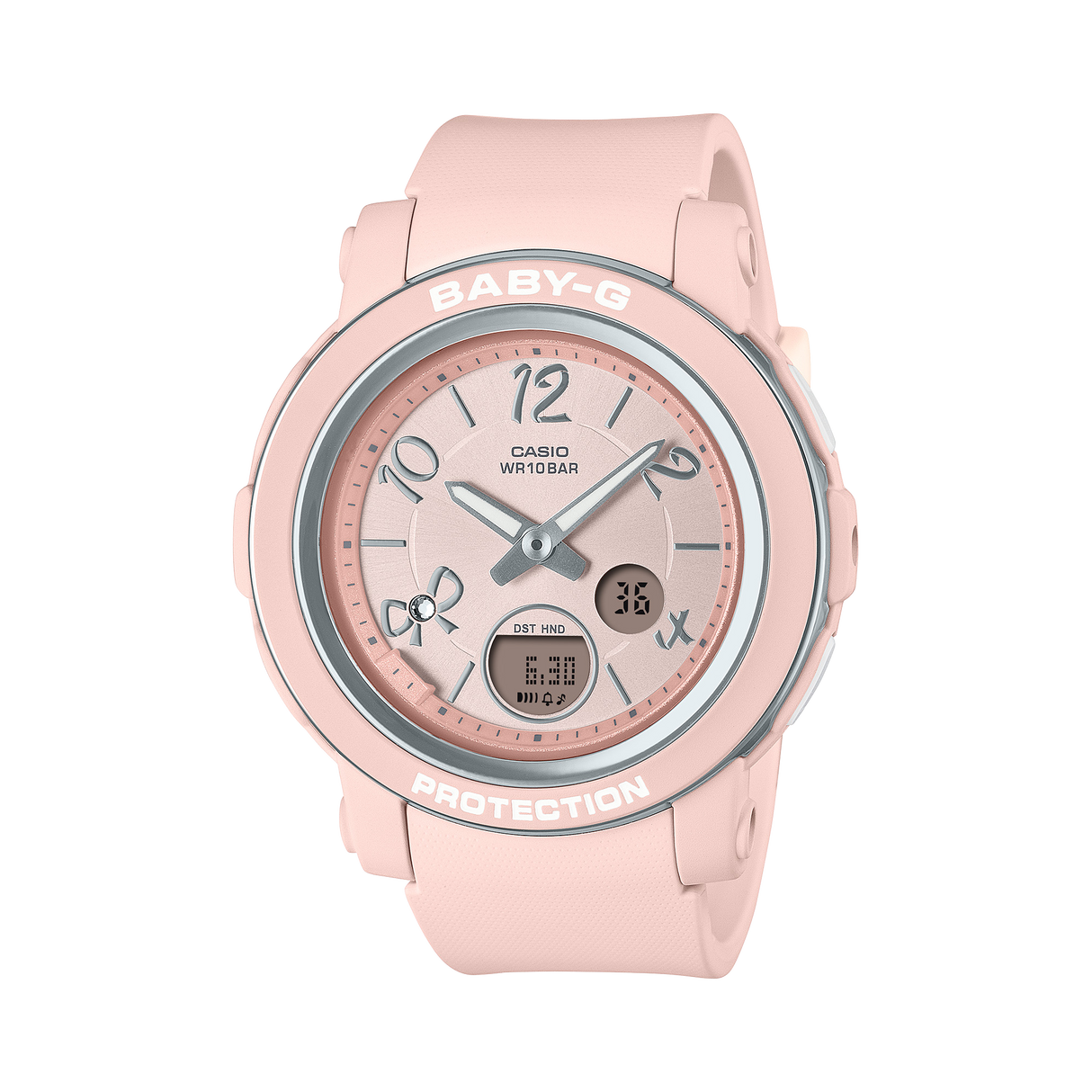 BGA-290RA-4A Reloj Baby-G de dama banda de resina 45 mm