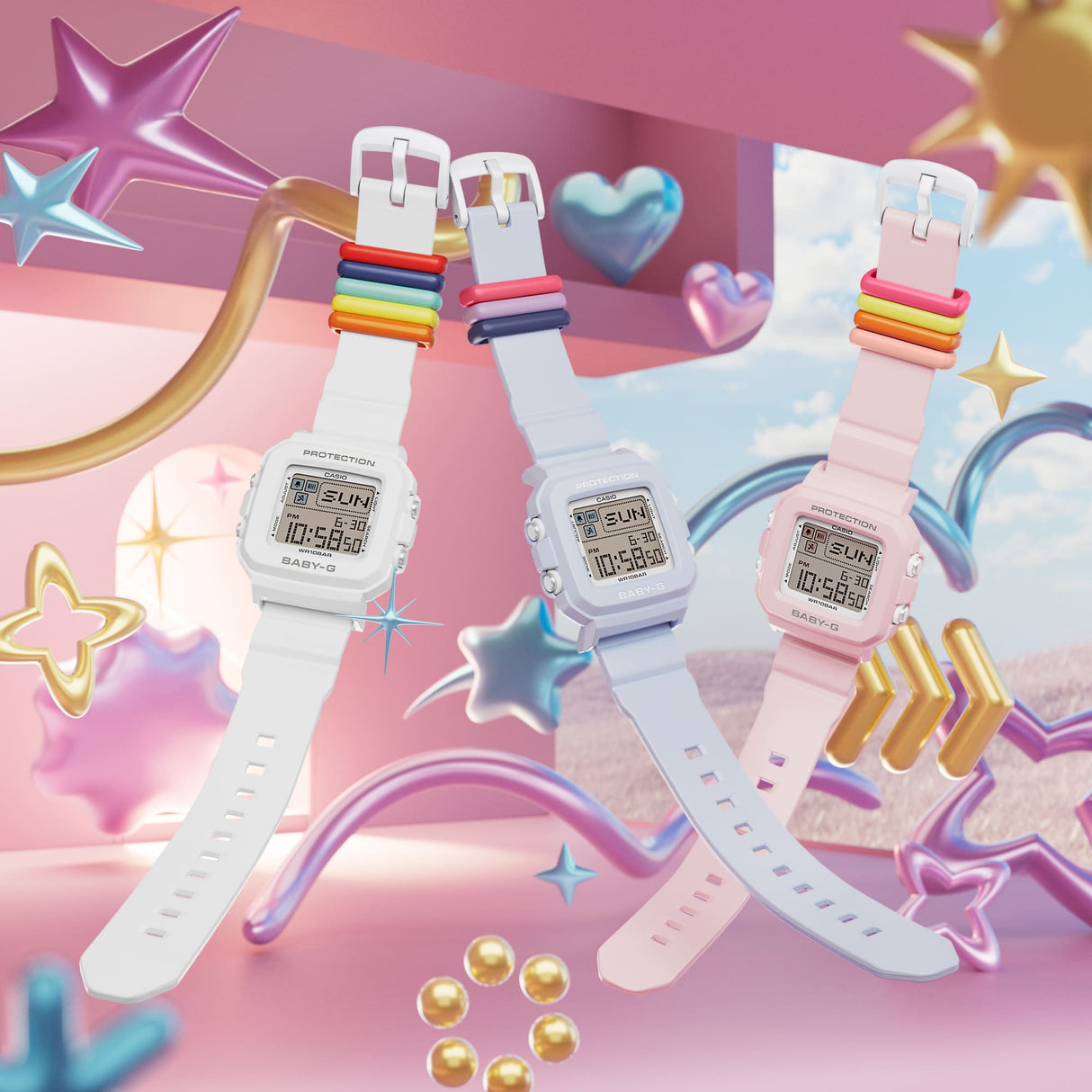 BGD-10L-2 Reloj Baby-G de señorita pulsera de resina
