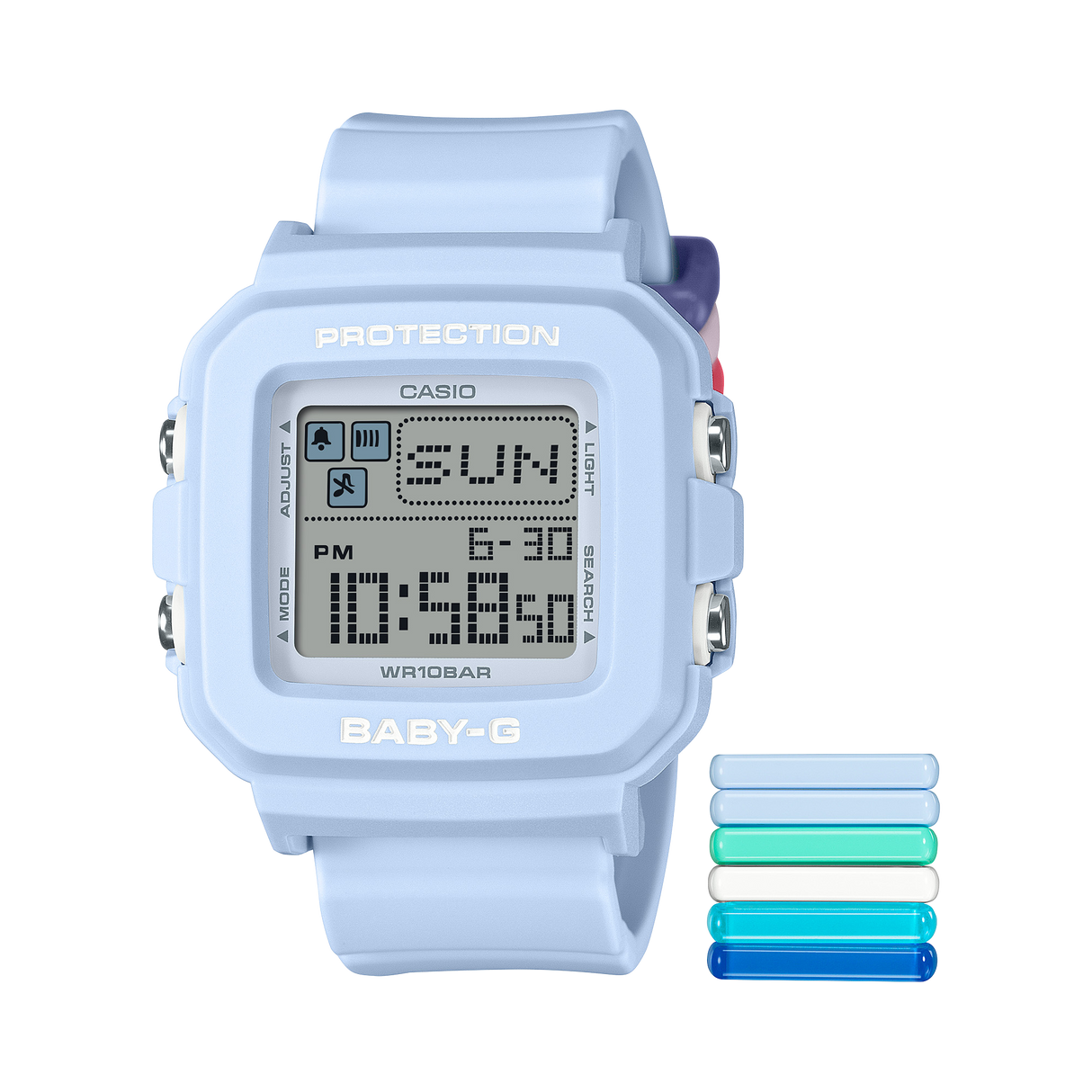 BGD-10L-2 Reloj Baby-G de señorita pulsera de resina