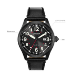 BM6835-15E Citizen Garrison de hombre pulsera de cuero