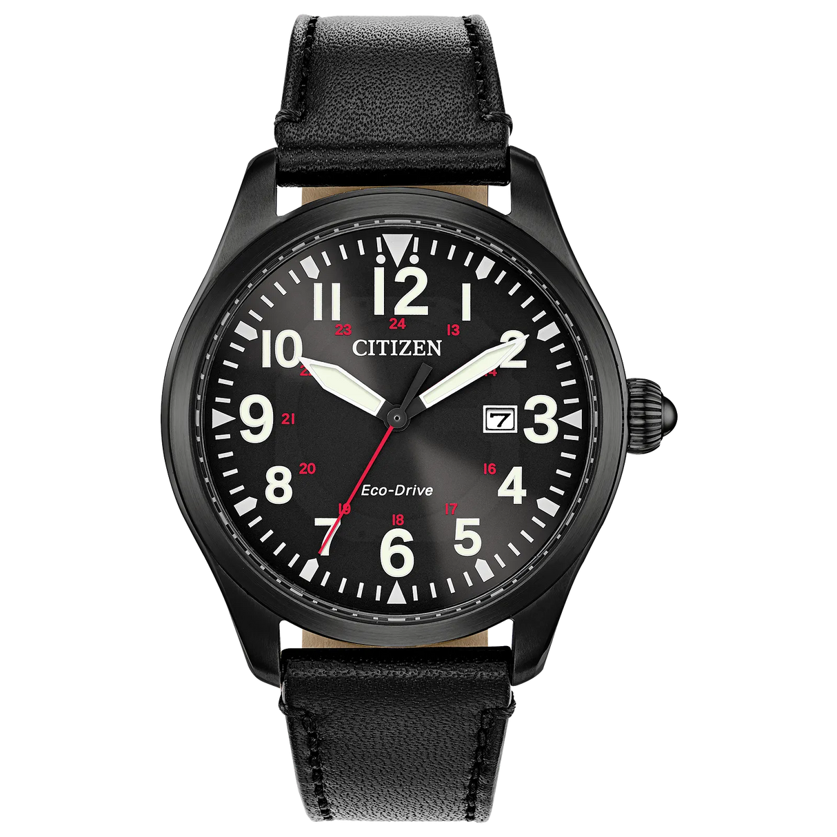 BM6835-15E Citizen Garrison de hombre pulsera de cuero