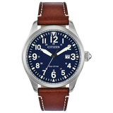 BM6838-17L Citizen Garrison de caballero pulsera de cuero