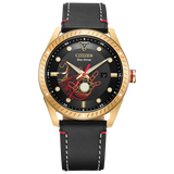 BM6992-09W Citizen Tony Stark Marvel Edition pulsera de cuero