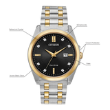 BM7107-50E Citizen Peyten de caballero pulsera de metal