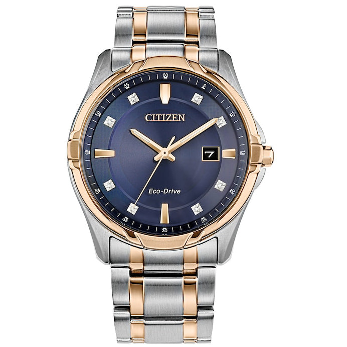 BM7506-54L Citizen Dress Classic Diamond Accent de hombre pulsera de metal