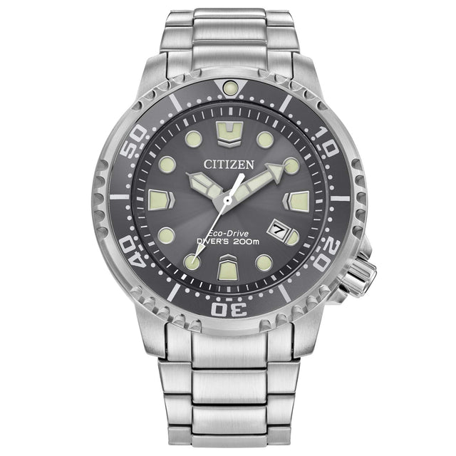 BN0167-50H Citizen Eco Dive correa de acero para hombre