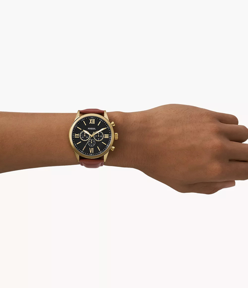 BQ2261 Fossil Flynn de caballero pulsera de piel