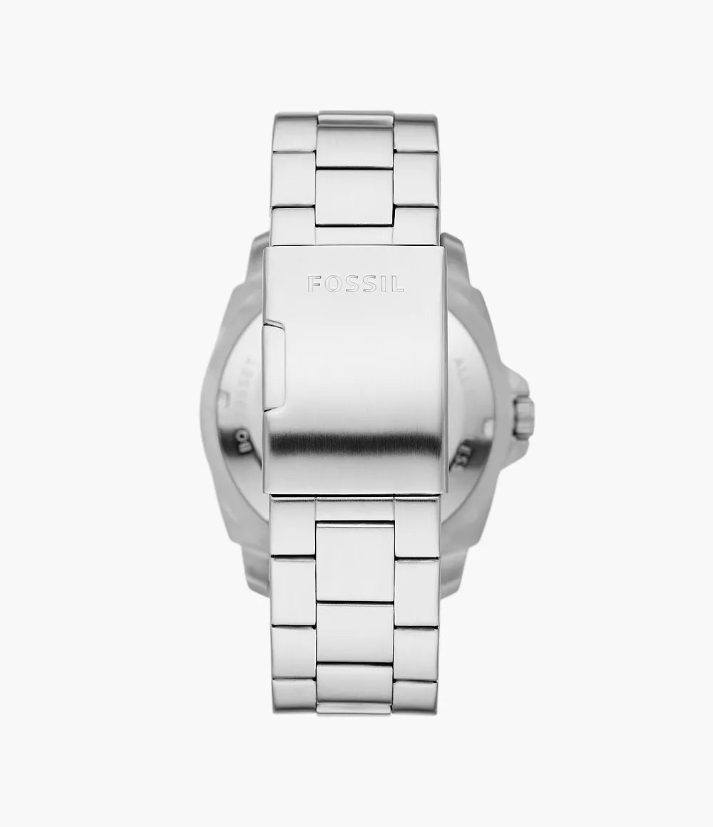 BQ2795SET Reloj Fossil Privateer de caballero pulsera de metal más pulsera de cuero 45mm