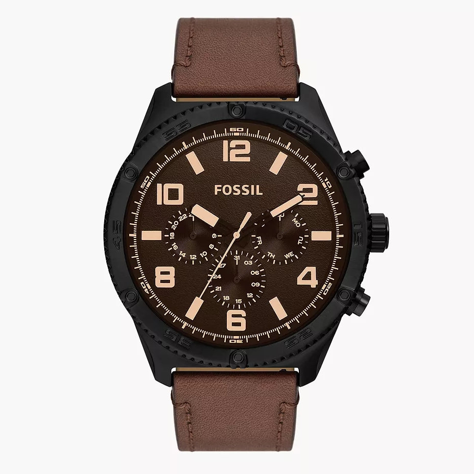 BQ2802 Fossil Brox de caballero pulsera de piel
