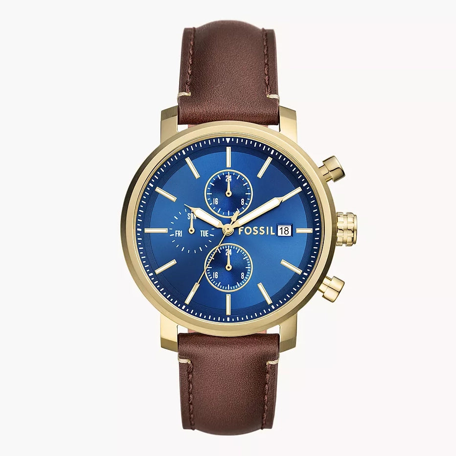 BQ2848 Fossil Rhett de hombre pulsera de cuero
