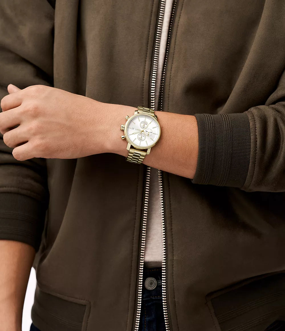 BQ2852 Fossil Rhett de caballero pulsera de metal