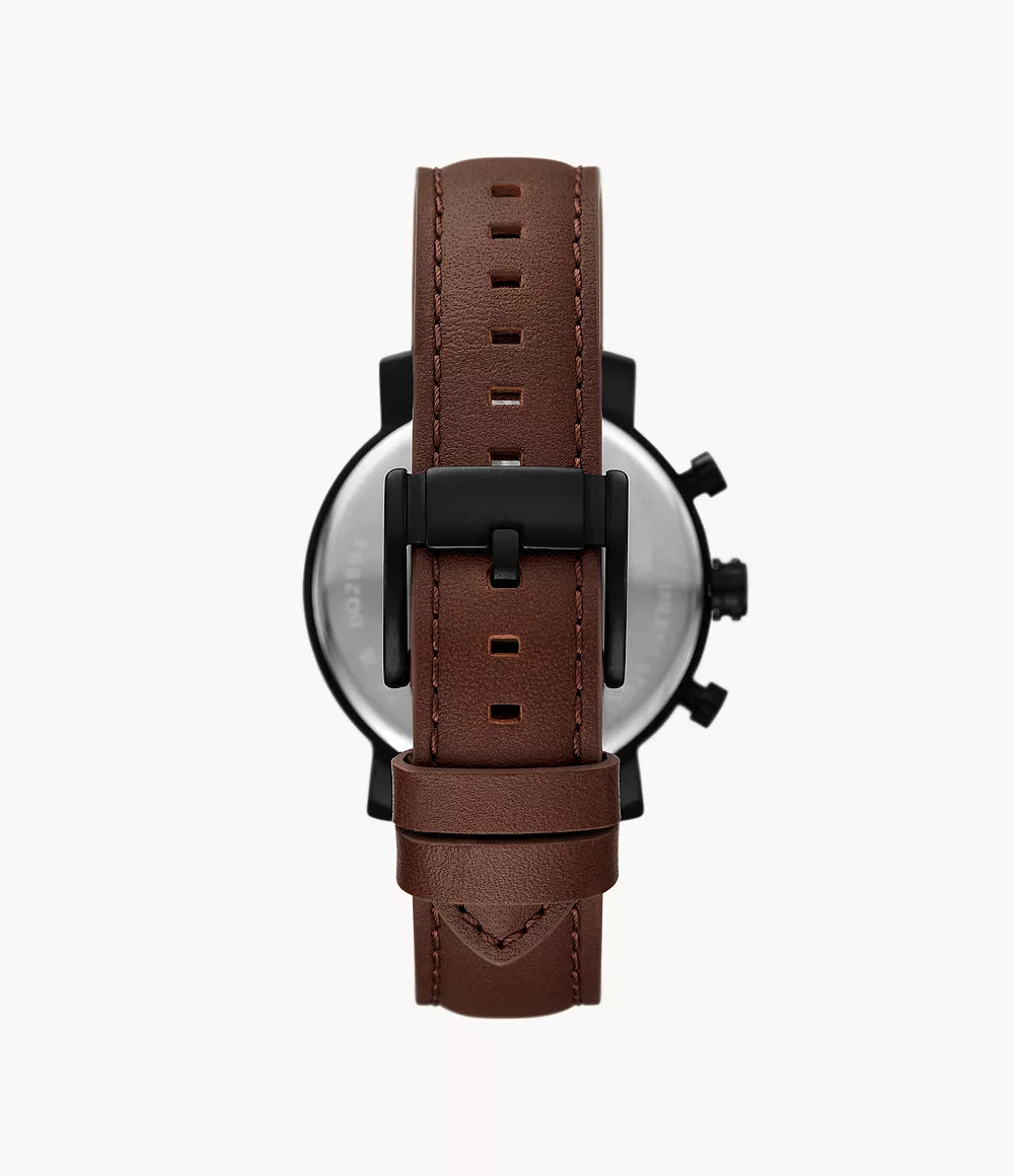 BQ2894 Fossil Rhett de caballero pulsera de cuero