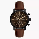BQ2894 Fossil Rhett de caballero pulsera de cuero