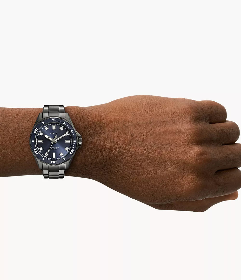 BQ2904 Fossil Dalton de hombre correa de metal