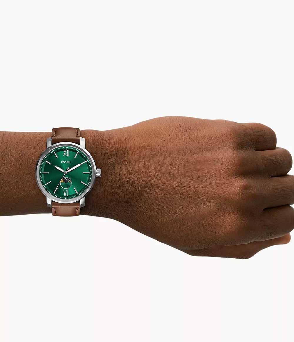 BQ2907 Reloj Fossil Rhett de piel de hombre 43 mm