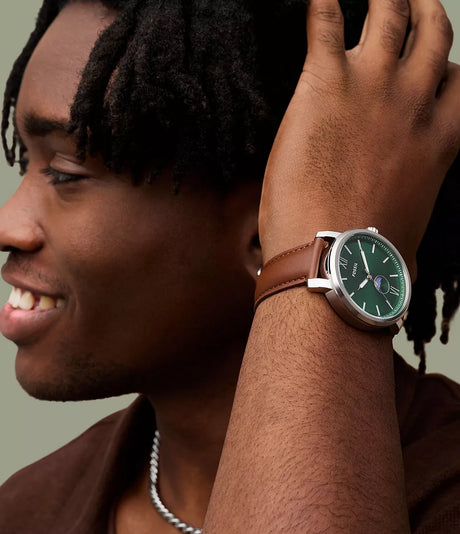 BQ2907 Reloj Fossil Rhett de piel de hombre 43 mm