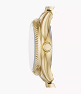 BQ3638 Fossil Rye de dama correa de metal