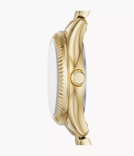BQ3638 Fossil Rye de dama correa de metal