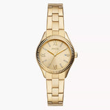 BQ3638 Fossil Rye de dama correa de metal