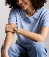BQ3928 Fossil Rye de dama pulsera de metal