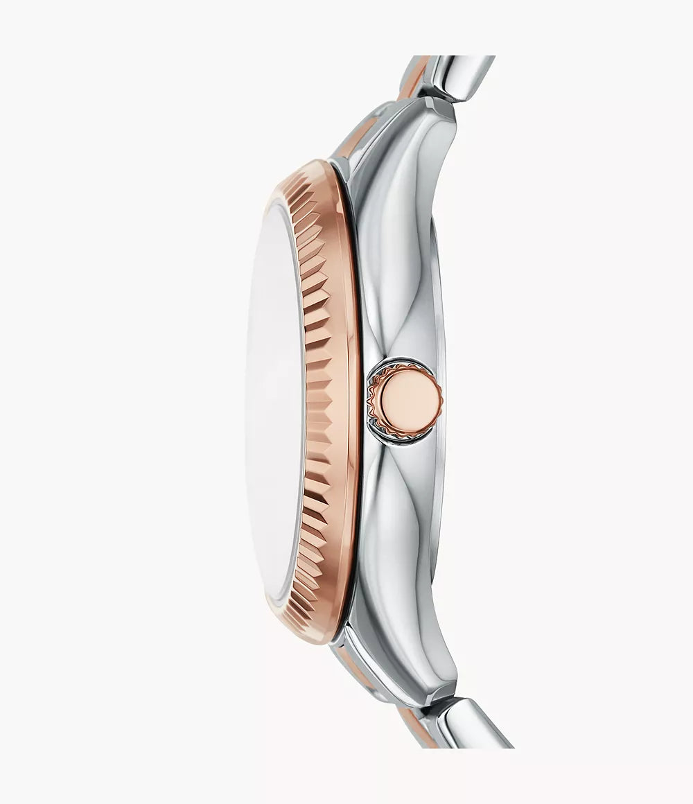 BQ3928 Fossil Rye de dama pulsera de metal