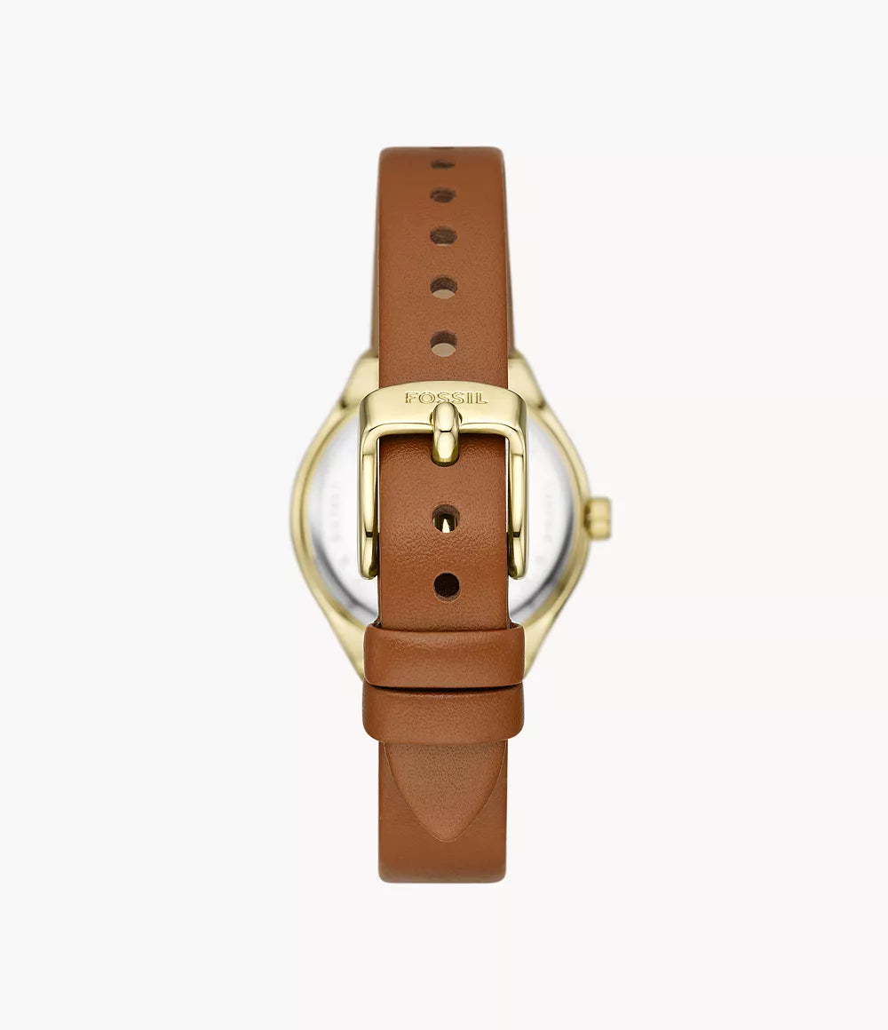BQ3957 Reloj Reloj Fossil Eevie de dama pulsera de cuero 30 mm